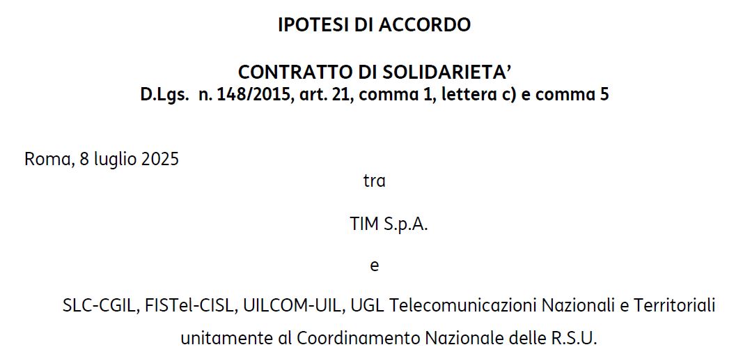 Accordo C.d.S. TIM dal 16/7/2025 al 31/12/2026