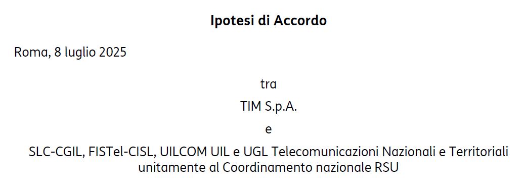 Accordo quadro Tim