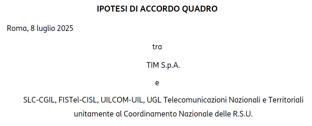 Acc. a latere CdS Tim (accesso Fondo bilaterale)