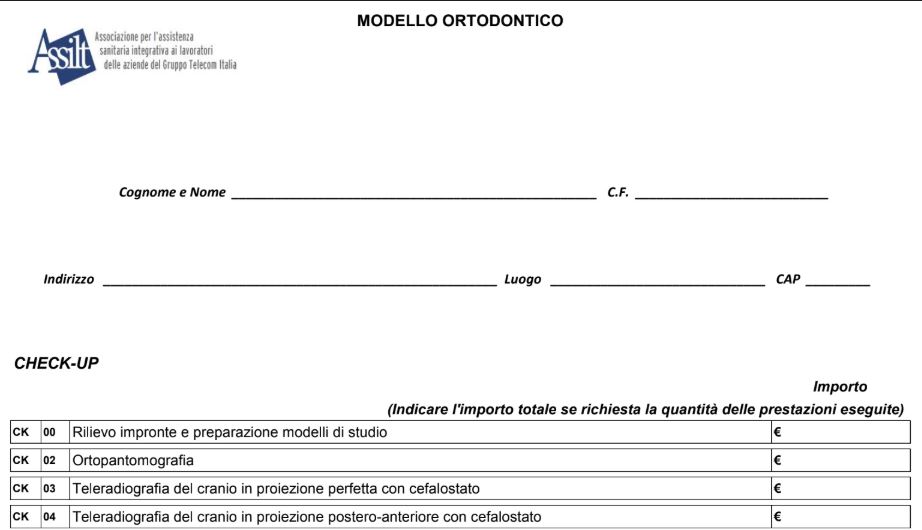 Scarica Mod. ORTODONTICO (apparecchi)