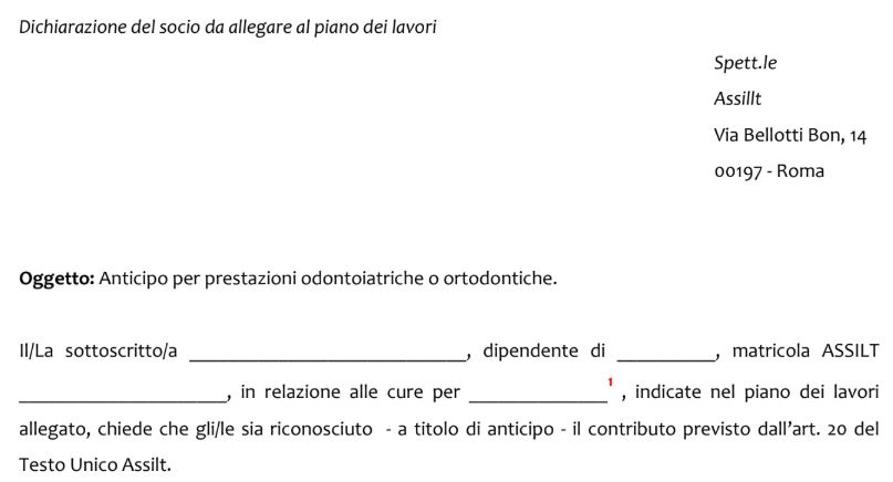 Scarica mod. ANTICIPI odontoiatrici/ortodontici