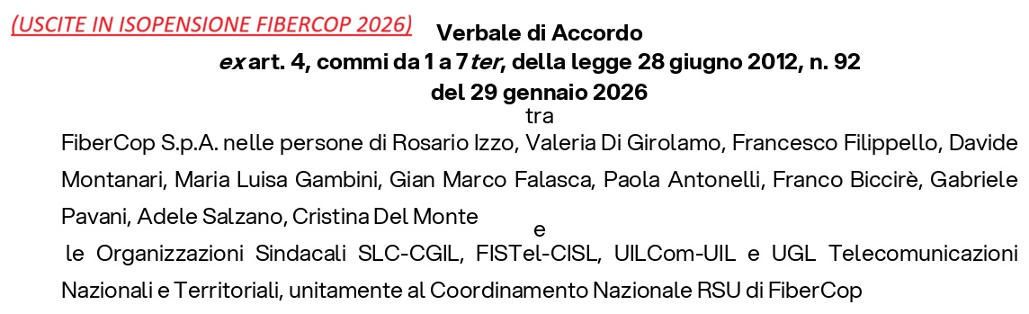 clicca per leggere l'Accordo sindacale