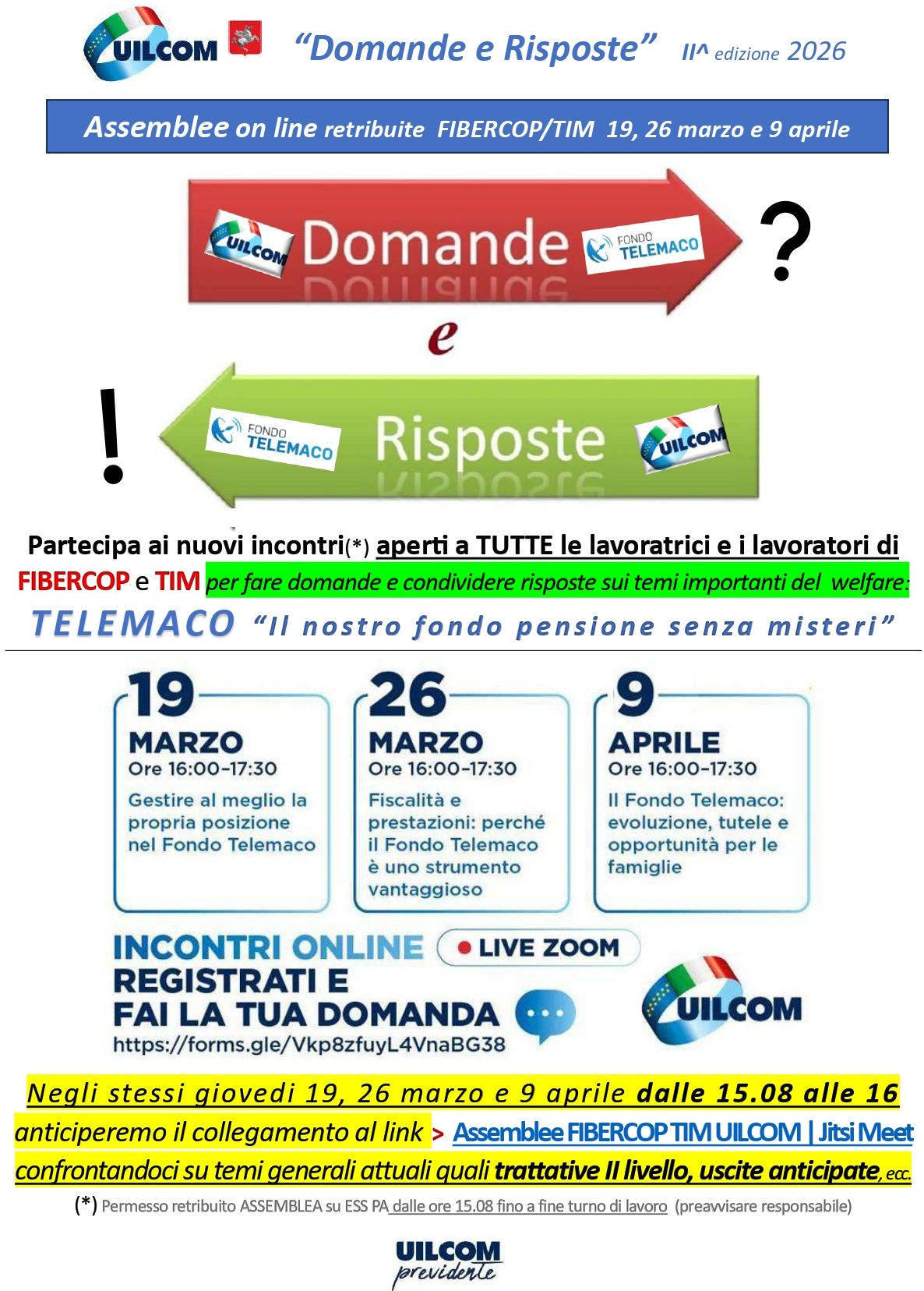 Clicca per registrarti e partecipare